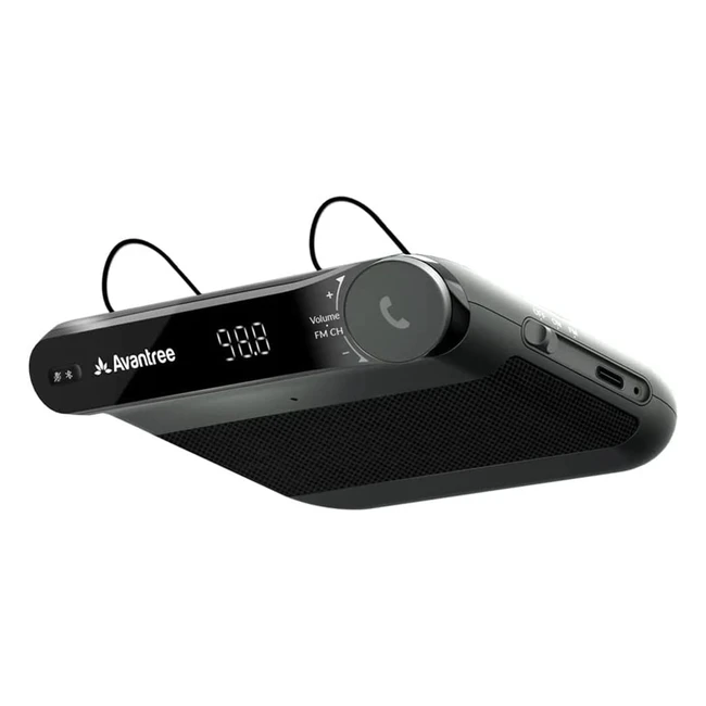 Avantree Roadtrip Bluetooth Speaker  FM Transmitter Kit - 2in1 Handsfree Car Sp