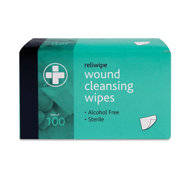 Reliance Medical Reliwipe Moist Saline Wound Cleansing Wipes - Sterile Alcohol-
