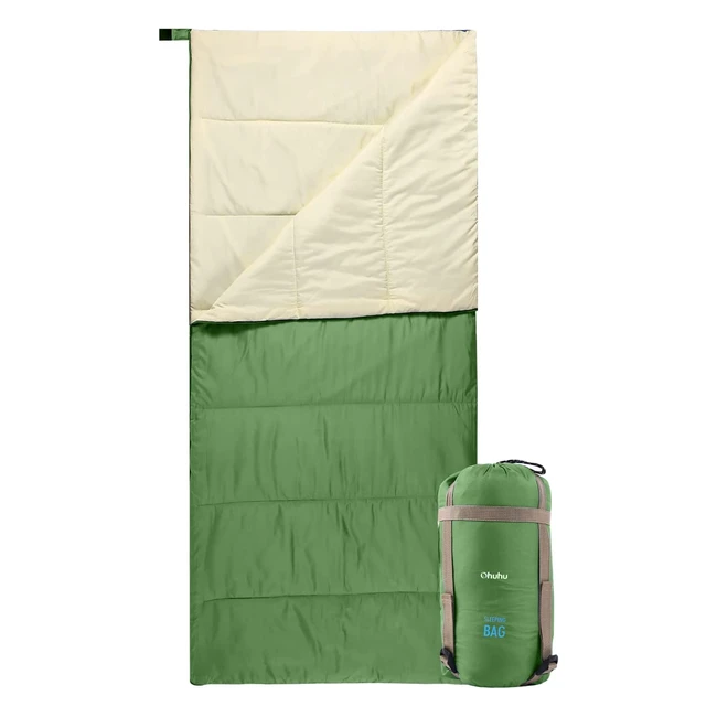 Ohuhu Sleeping Bag Blanket - 3 Season Warm Weather Lightweight Waterproof Por