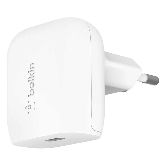 Belkin Caricabatteria USB-C da 20W per iPhone e iPad - Ricarica Rapida in 30 Min
