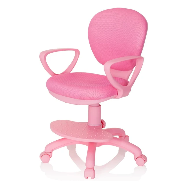 HJH Office Kid Colour 670977 - Kinderdrehstuhl in Pink mit hhenverstellbarer S