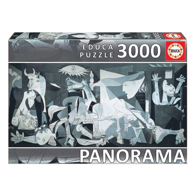 Puzzle Educa Guernica 3000 piezas - 144x68cm - Pieza perdida incluida - Para mayores de 14 años