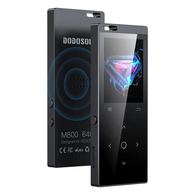 Reproductor MP3 Dodosoul 64GB con Bluetooth 5.2 y Altavoz HD - Ideal para Deportes