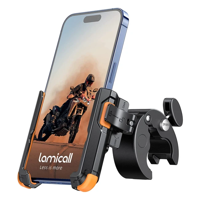 Supporto telefono bicicletta Lamicall 1S, rotazione 360°, per iPhone, Samsung e altri smartphone - 4768