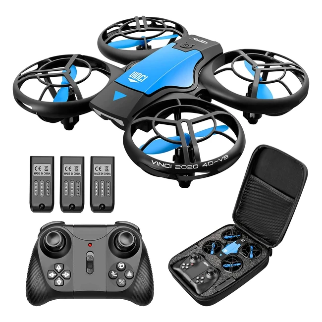 4DRC Mini Drone for Kids - Hand Operated RC Quadcopter with 3 Batteries Altitud