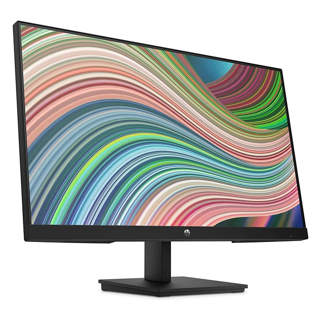 HP V24ie G5 FHD Monitor - 23.8 inch Full HD IPS, 75Hz Refresh Rate, Low Blue Light Mode, Height Adjustable, VESA Mountable - Black