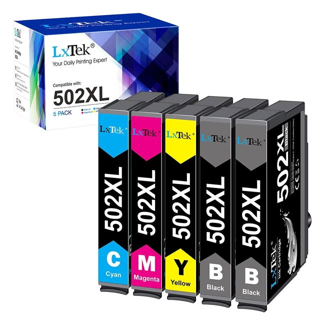 Cartouches dencre compatibles Epson 502XL pour WF2860 et XP5100 - Paquet de 5
