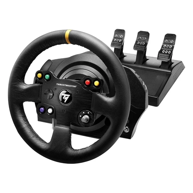 Thrustmaster TX Racing Wheel Leather Edition per Xbox Series XS, Xbox One e PC - Volante GT 28cm con Force Feedback e Pelle Cucita a Mano