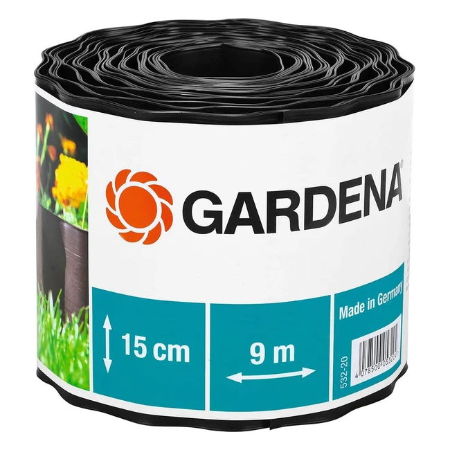 Capture de pelouse Gardena 15cm - Délimitation idéale pour une pelouse impeccable