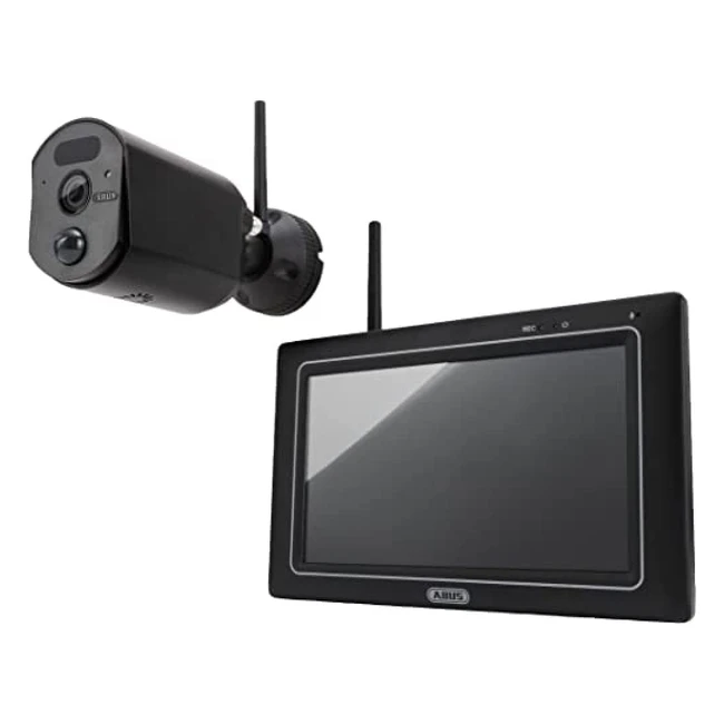 ABUS Easylook Basicset PPDF17000 Überwachungskamera mit Touchscreen-Monitor, Alarm- und Aufnahmemodus, Nachtsicht, einfach zu bedienen