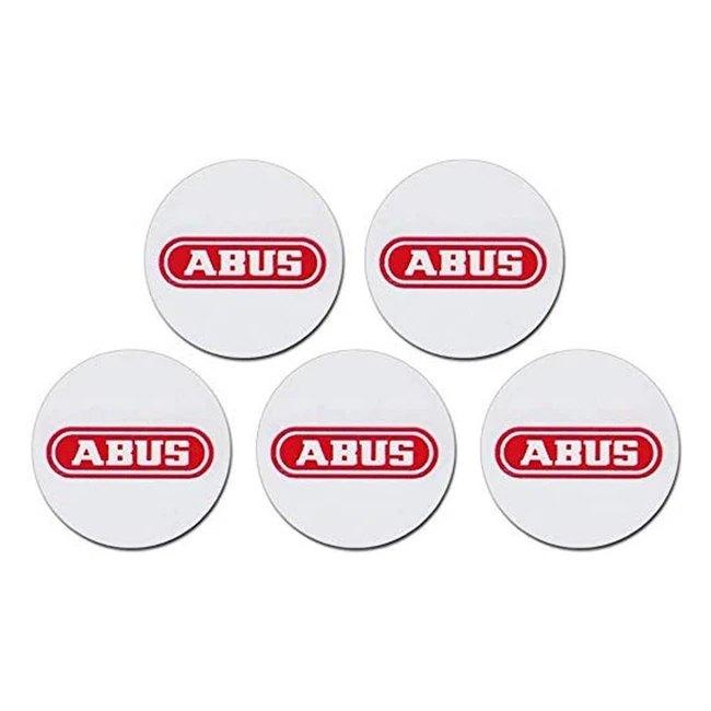 ABUS Smartvestterxon Proximity Chip Stickers - Pack of 5 - Self-Adhesive & Easy to Install