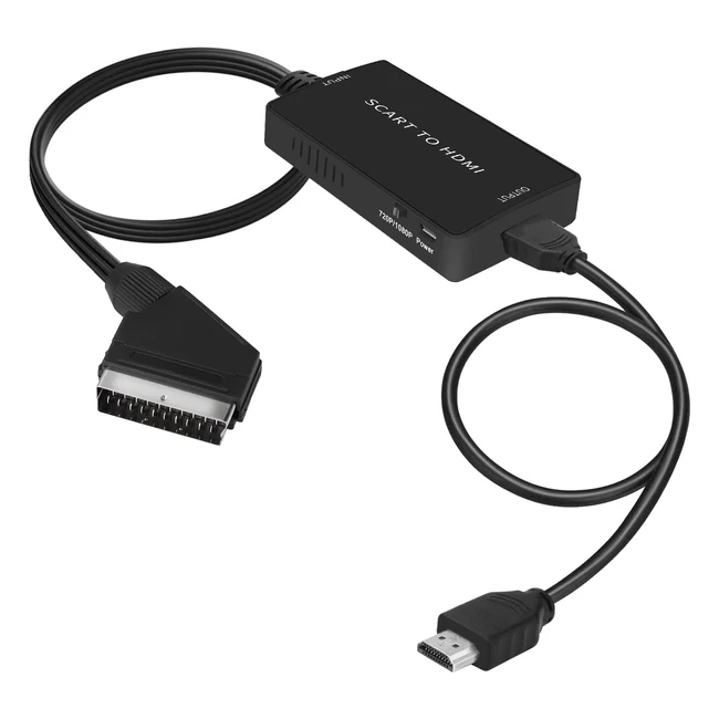 Adaptateur Pritel vers HDMI Full HD 720p1080p avec switch audio - Compatible PS3