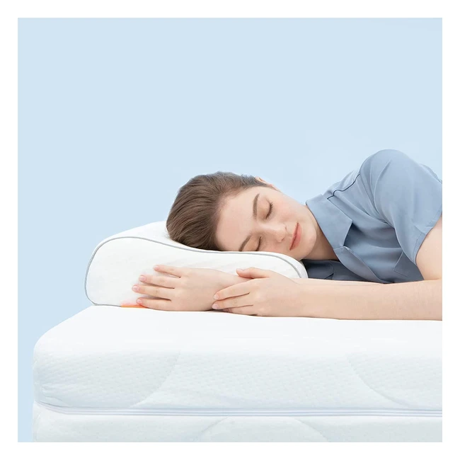 Sweetnight Memory Foam Kissen 40x60 cm - Nackenstützkissen für Seitenschläfer mit waschbarem Bezug - Weiß