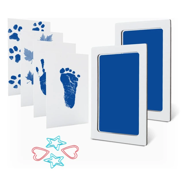 Scotamalone Baby Handprint and Footprint Set - Safe, Non-Toxic, and Easy to Use