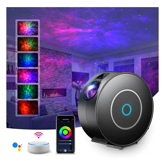 Suppou LED Wifi Galaxy Projector with Voice Control and RGB Adjustment - Perfect