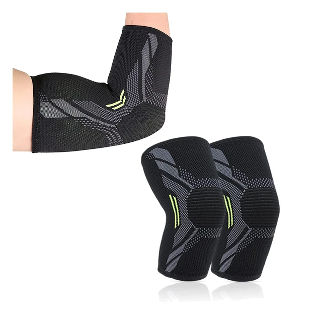 Amtrak Elbow Support Brace - Anti-slip Compression Sleeves for Tennis  Golf Elb