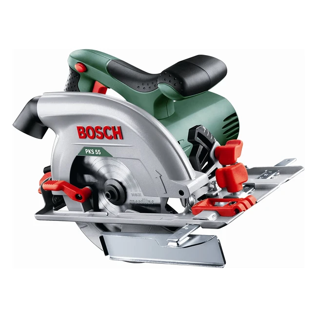 Bosch PKS 55 Circular Saw - 1200W, Ergonomic Handles, Precise Cuts