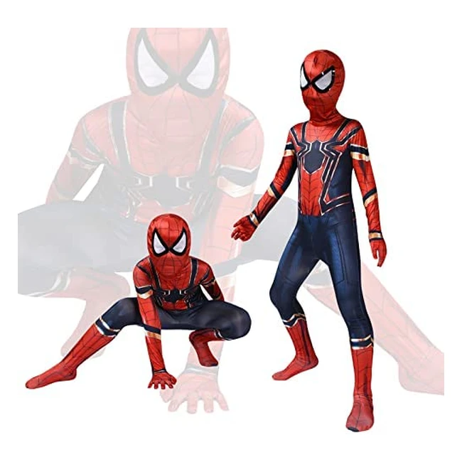 Costume Spider Enfant 3D - Super Héros Cosplay Carnaval Halloween 100-150cm
