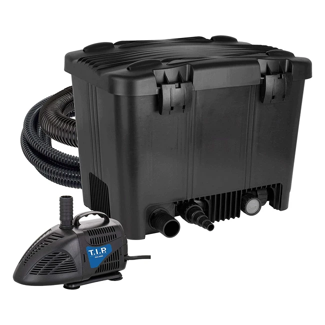 Filtre de bassin extérieur WDF 20000 UV 11 avec technologie UVC 18W et pompe vortex 50W - Noir