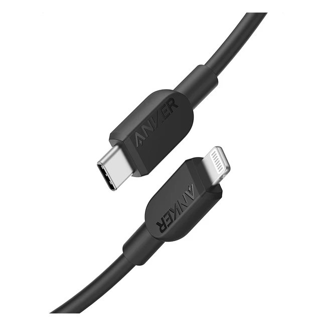 Câble USB-C vers Lightning Anker 310 certifié MFi pour iPhone - Charge rapide 20W - 90cm
