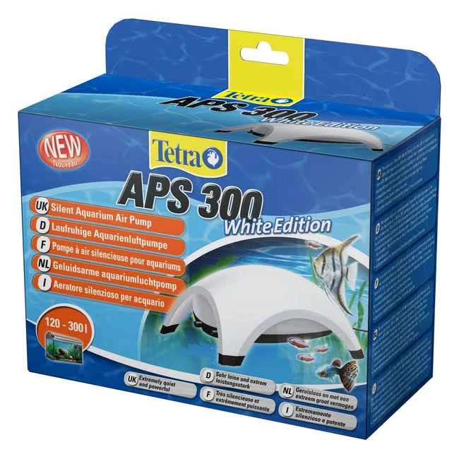 Pompe  air Tetra APS 300 blanche pour aquarium 120-300L