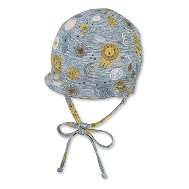 Sterntaler Babyjungen Schirmmtze Gelb 1602101 - Weiche Kopfbedeckung mit Tier-