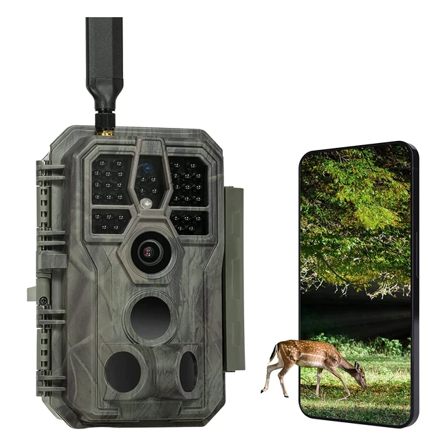 Camra de chasse 4G LTE GardePro X50 - Vision nocturne infrarouge 32MP
