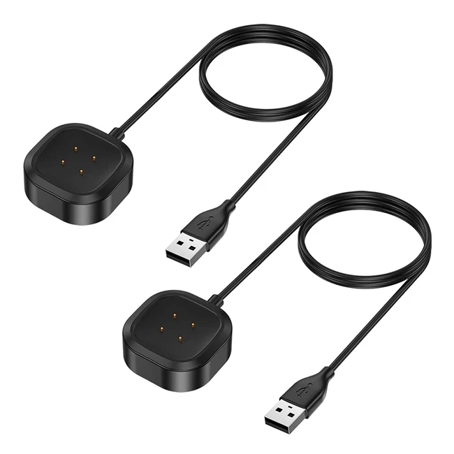 CAVN Fitbit Versa 43  SenseSense 2 Charger - 2 Pack 33ft USB Replacement Cha