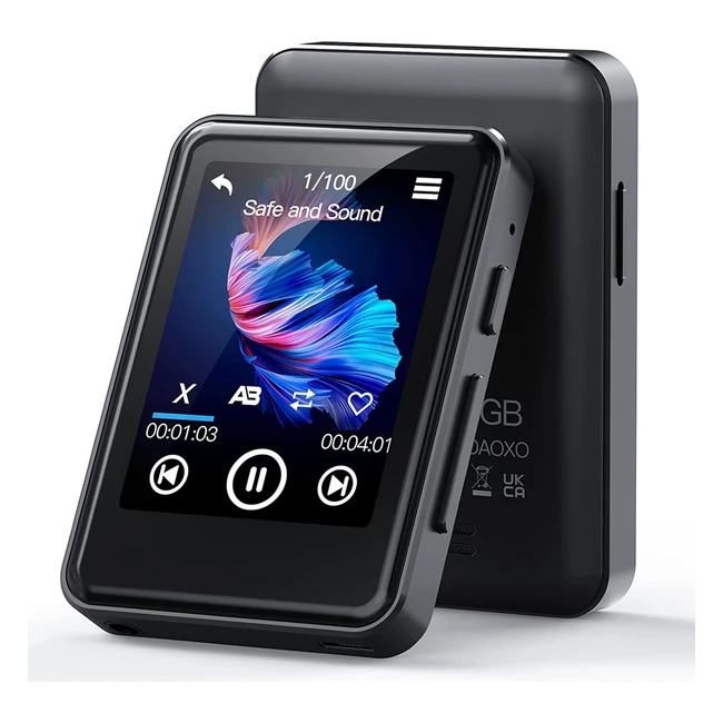 Lettore MP3 Zooaoxo 64GB con Bluetooth Touch Screen 24 Altoparlante Integrato