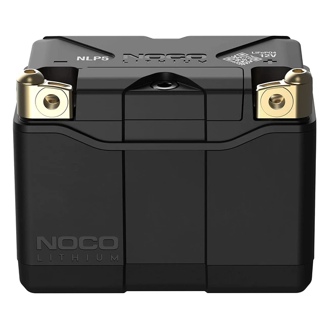 NOCO Lithium NLP5 Group 5 250A Powersport Battery - 12V 2Ah with Dynamic BMS for