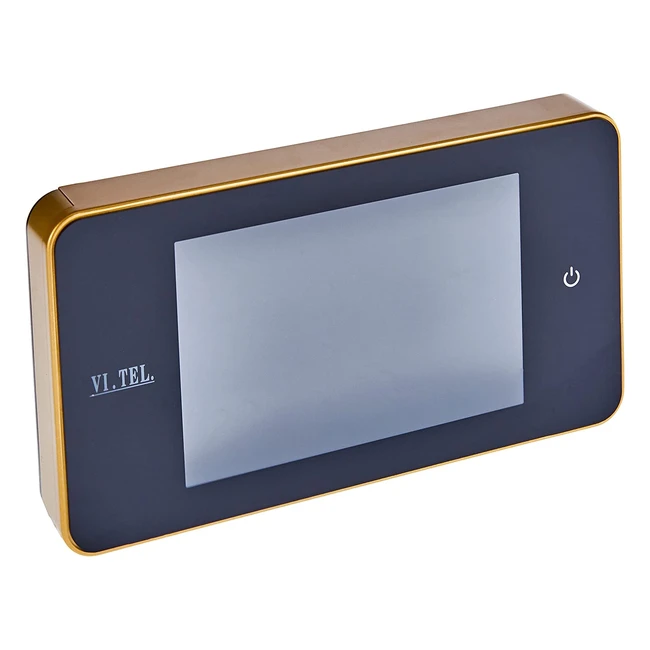 Spioncino digitale Vitel E0378 con schermo LCD 4.0'' e angolo visuale 110° - oro