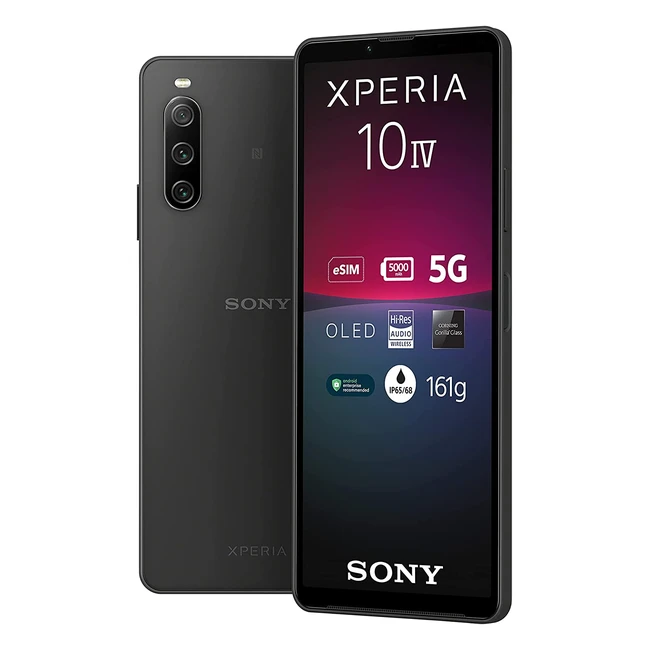 Sony Xperia 10 IV Smartphone Android 6 OLED 219 Wide Camera 3 Objectifs Noir