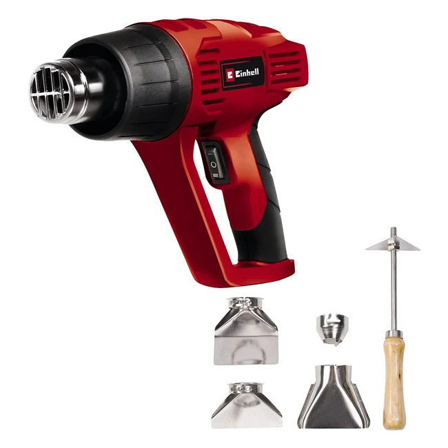 Einhell THHA 20001 Electric Heat Gun Set - Dual Heat Settings for Paint Stripping and Vinyl Application