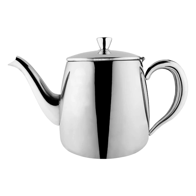 Premium Stainless Steel Tea Pot - 48oz - Stay Cool Handles - Perfect Pour Spout