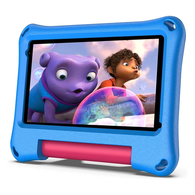 Tablette pour enfants Vasoun 7 Android 11 - 2 Go RAM, 32 Go ROM, WiFi, Bluetooth, Google Play Store, contrôle parental, étui et stylet bleu