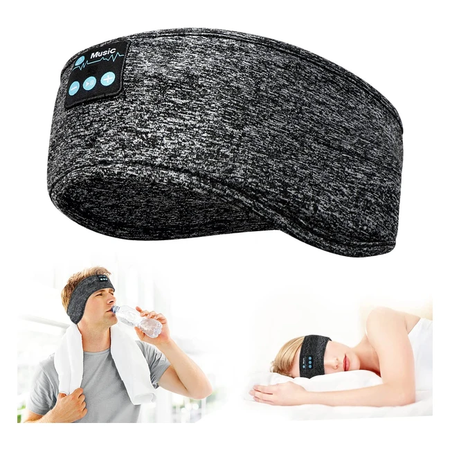 Cotop Auriculares para Dormir con Bluetooth 5.0 - Diadema Deportiva 3 en 1 - Regalos Originales para Hombres y Mujeres
