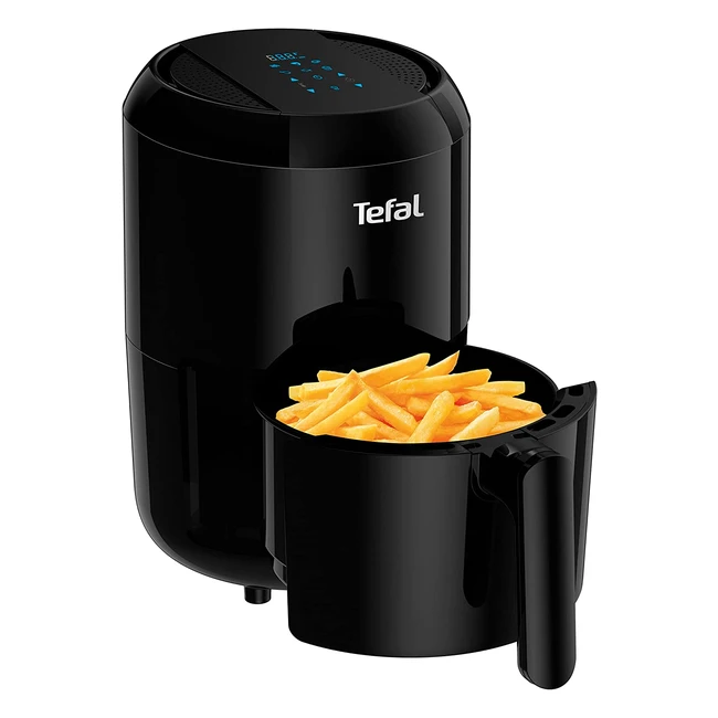 Tefal Easy Fry Compact Heißluftfritteuse 1400W, 16L Kapazität, 6 Programme, Timer, gesundes Frittieren ohne Öl, für 1-2 Personen, schwarz