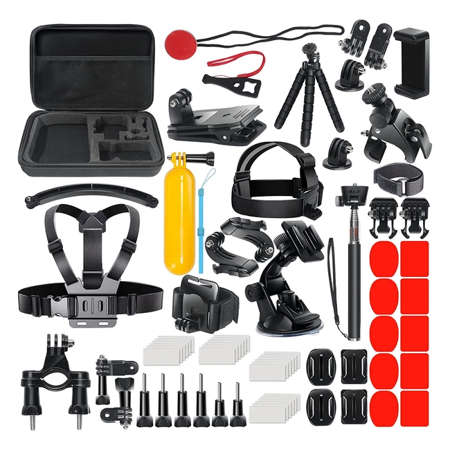 Kit daccessoires pour camra sport GoPro Hero 11-10-9-8-7-6-5-4 Black 70 en 1 
