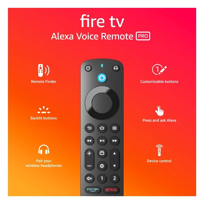 Alexa Voice Remote Pro - TV Controls, Backlit Buttons, Find My Remote - Compatible with Fire TV
