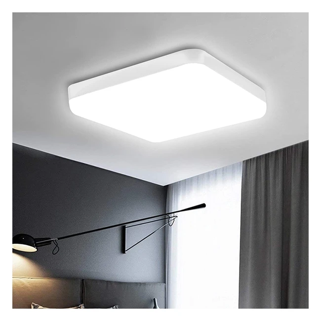 Lámpara de techo LED 20W impermeable IP56 para cocina, baño, oficina, porche y garaje