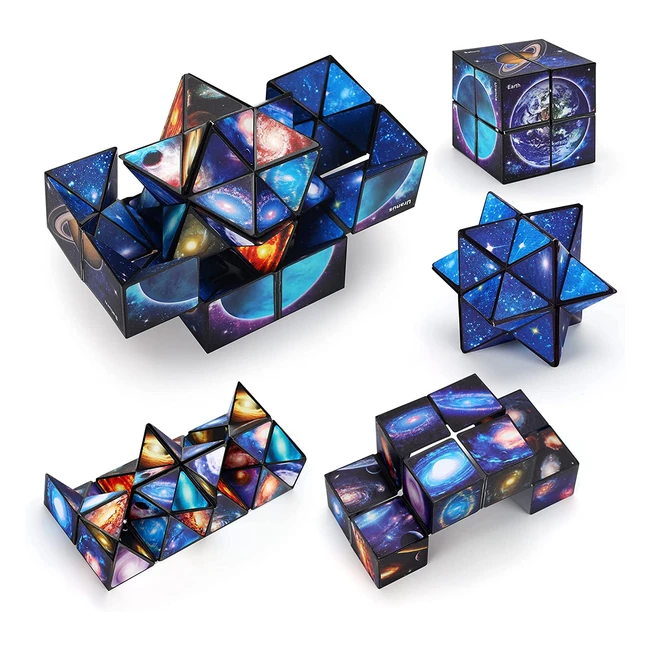 Cube Magique du Ciel Étoilé 2-en-1 - Jouet Antistress pour Enfants et Adultes