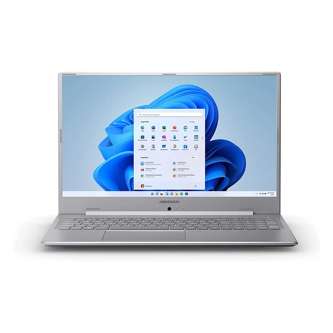 Notebook Medion E17201 in alluminio, 17.3'' FHD, Pentium N5030, RAM 8GB, SSD 256GB, Intel UHD, Windows 11