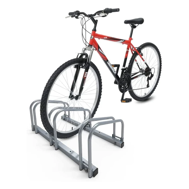 Vounot Fahrradständer für 3-5 Fahrräder, platzsparend, wand- und bodenmontiert