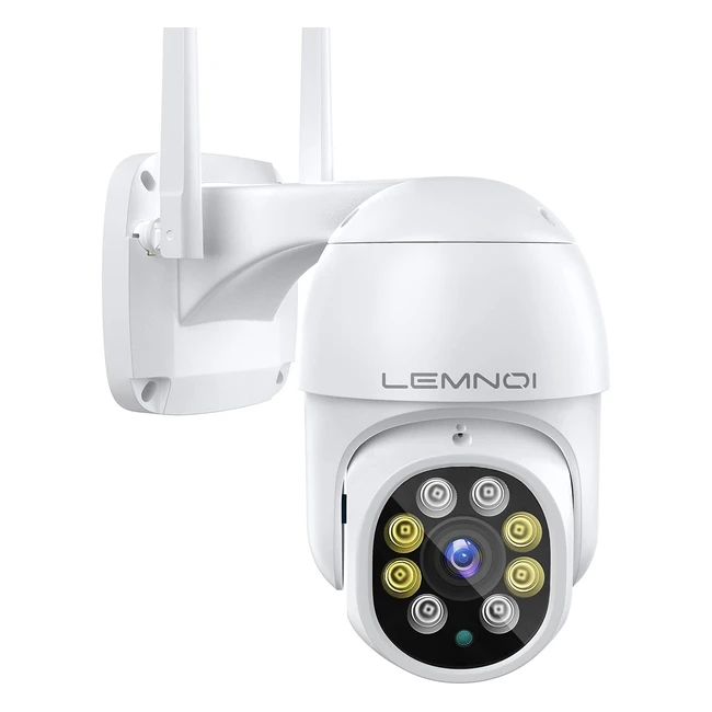 Cmara de vigilancia exterior Lemnoi U100 con visin nocturna en color y detec