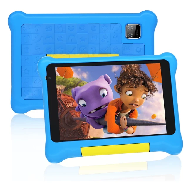 Tablette Enfants Amiamo 7 Pouces Android 11 Quad Core - 32Go - Kidoz Préinstallé - Wifi - Double Caméra - Bleu