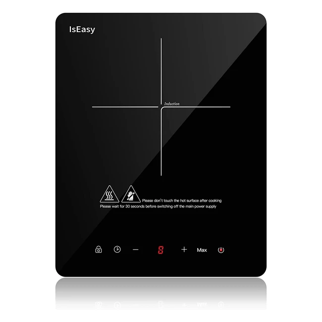 Piastra ad induzione portatile 2100W con touch timer - Leggera e Autosufficiente