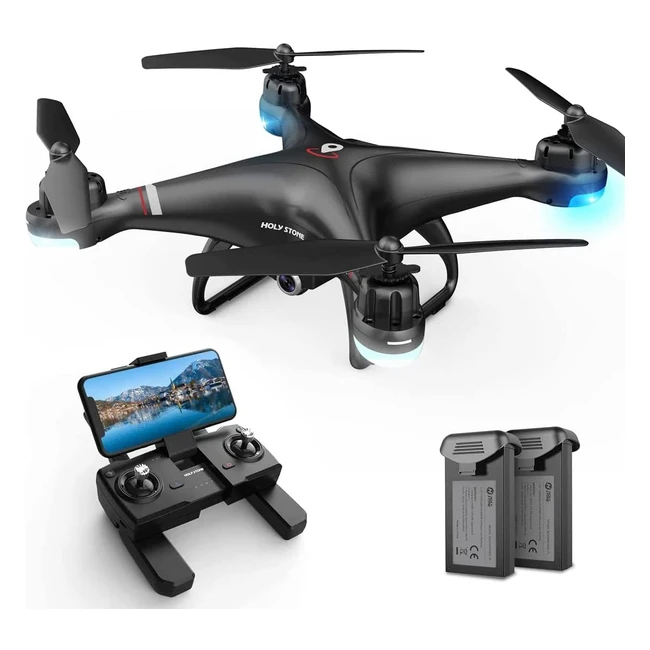 Dron Holy Stone HS110G con cmara 1080P GPS WIFI 2 bateras y 36 min de vue
