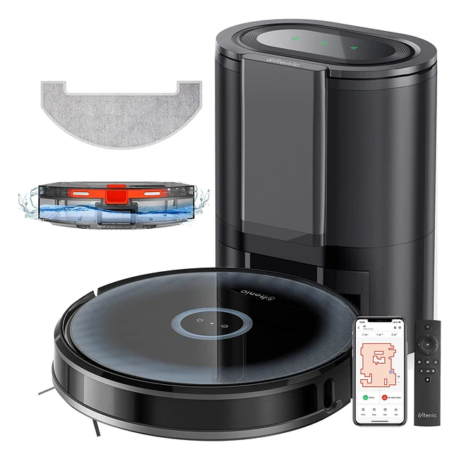 Aspirateur Robot Laveur Ultenic D7 - 3000Pa, 150min, Vidange Automatique, Compatible Alexa et App
