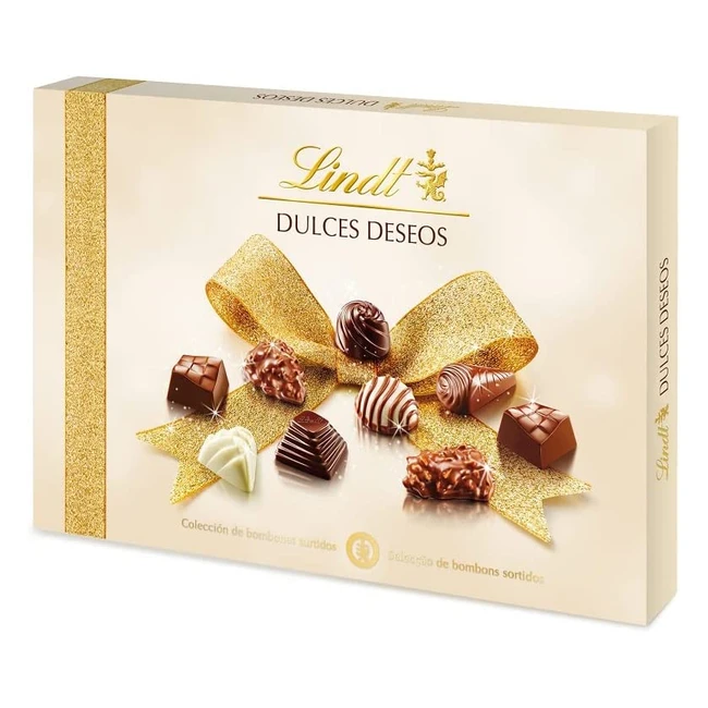 Caja de Bombones Surtidos Lindt 345g - Chocolate con Leche Pralines y Chocolate