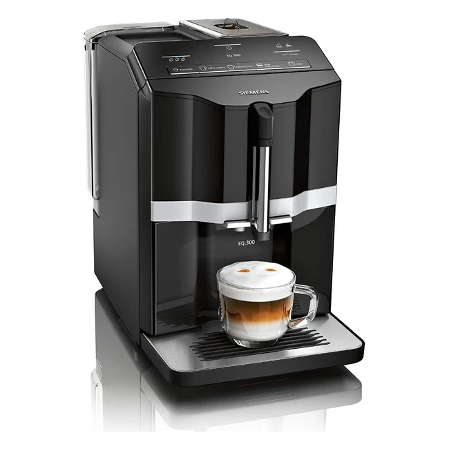 Siemens EQ300 TI351209RW Machine à café tout automatique - Préparez deux tasses simultanément - Noir